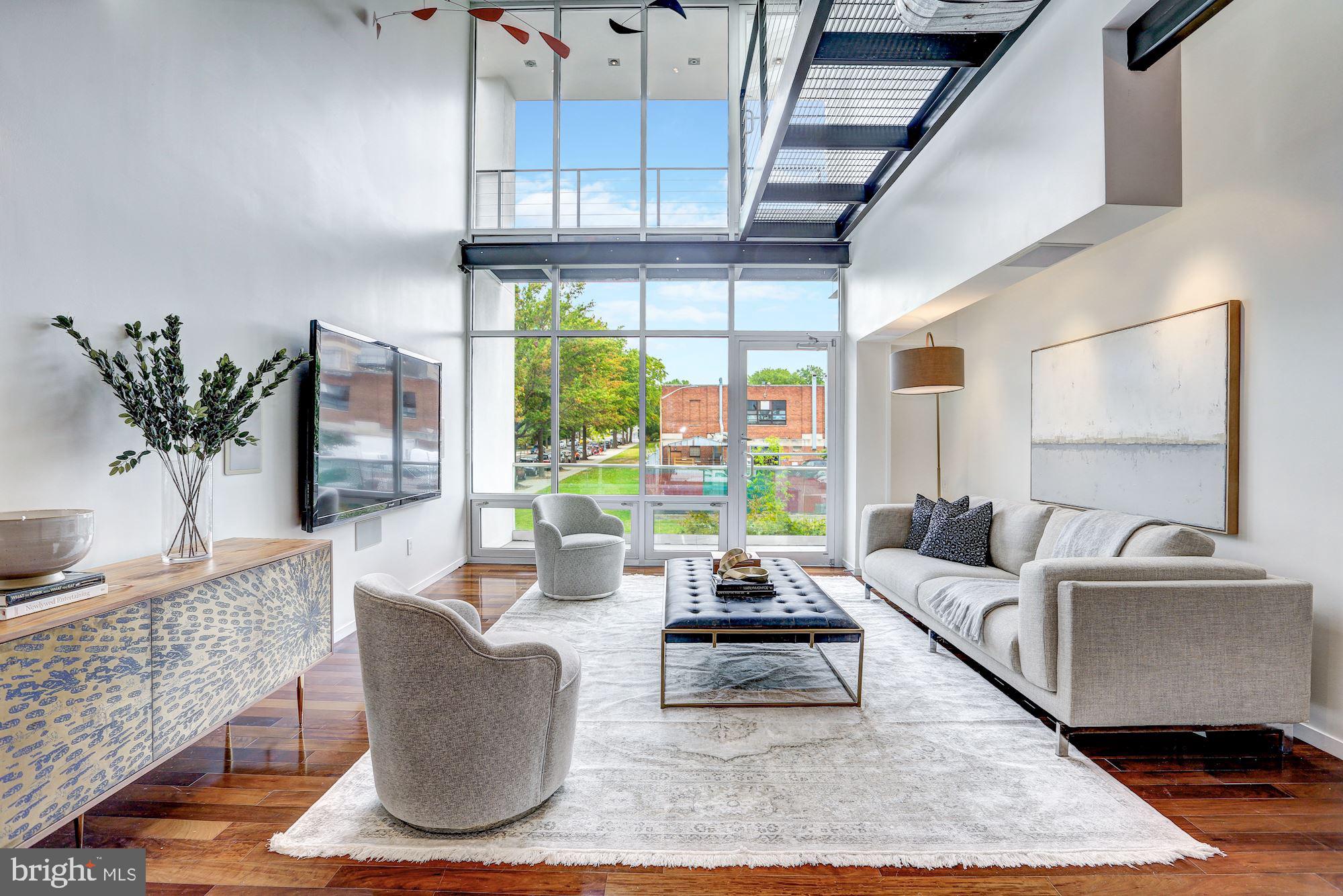 1024 W Street Northwest Washington, DC 20001 - Photo 4 of 37 Floor-To-Ceiling Double-Height Windows