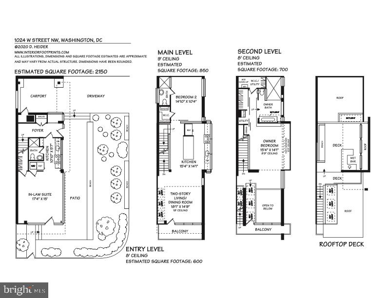 1024 W Street Northwest Washington, DC 20001 - Photo 37 of 37 Floorplans
