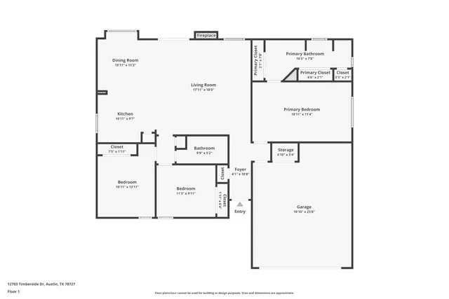 $499,000 | 12703 Timberside Drive, Austin, TX 78727