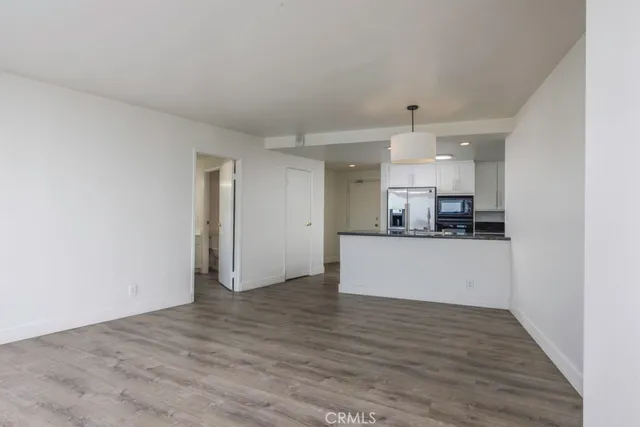 a view of kitchen and mountain view
