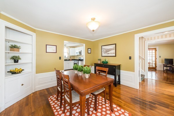 52 Emmonsdale Road Boston, MA 02132 - Photo 10 of 20 a view of a dining room with furniture and wooden floor