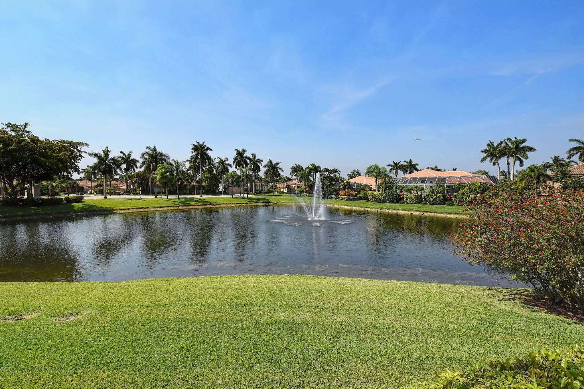 19586 Dinner Key Drive Boca Raton, FL 33498 - Photo 60 of 78 a view of a lake with houses in the back