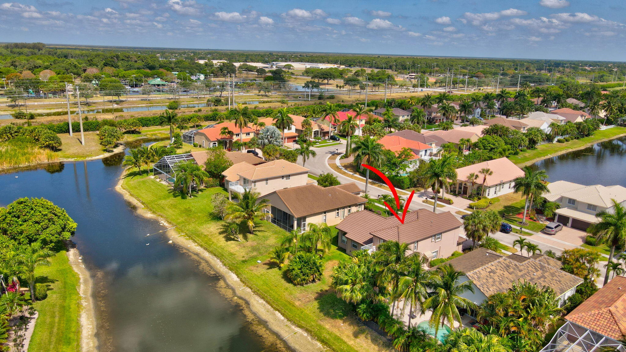 19586 Dinner Key Drive Boca Raton, FL 33498 - Photo 9 of 78 an aerial view of residential houses with outdoor space