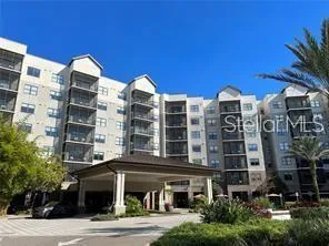 a front view of a multi story building