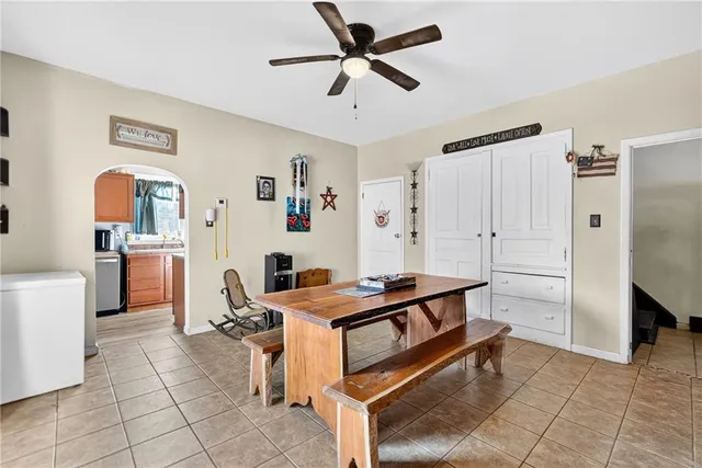 a room with furniture and view