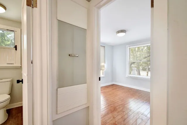 a bathroom with a toilet