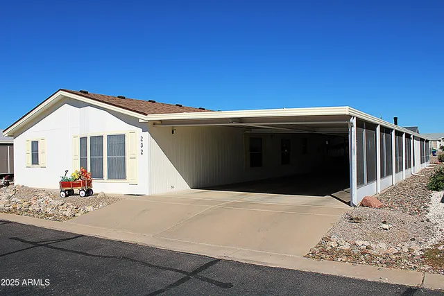 a front view of a house with a space