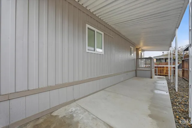 a backyard of a house