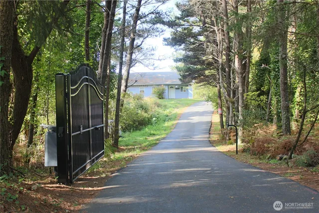 a view of a door front of house