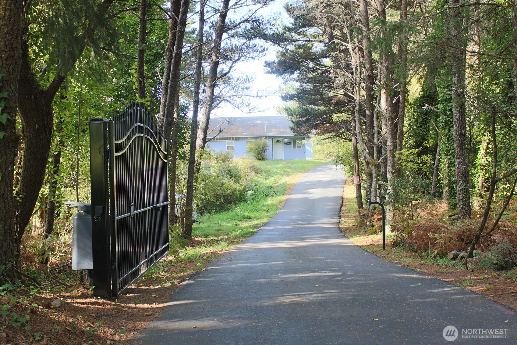 a view of a door front of house
