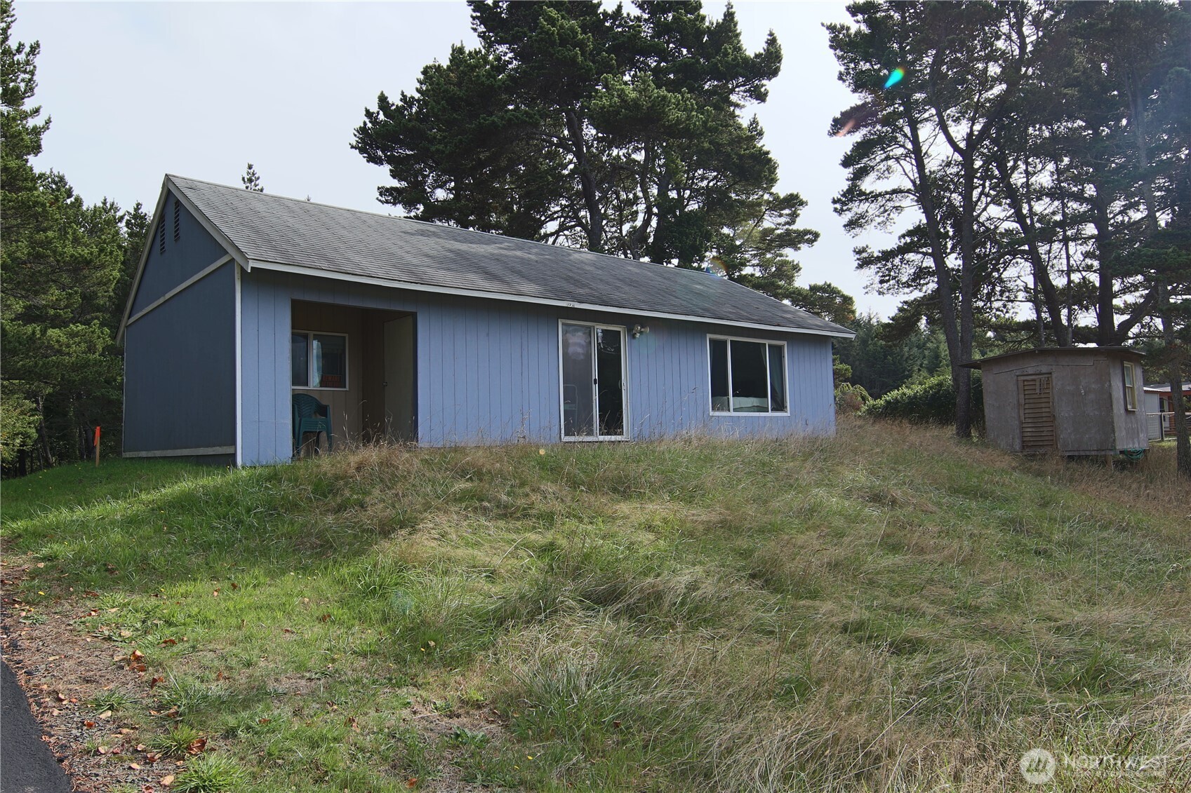 11303 Pacific Way Long Beach, WA 98631 - Photo 28 of 40 a backyard of a house with plants and large tree