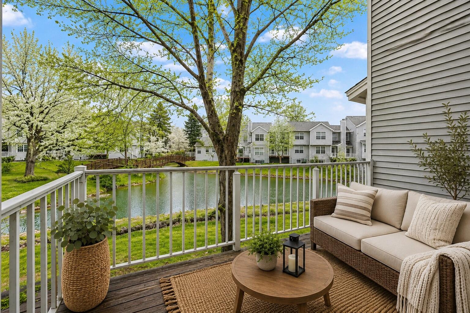 4356 Pine Ridge Court Ann Arbor, MI 48105 - Photo 11 of 35 virtually staged balcony