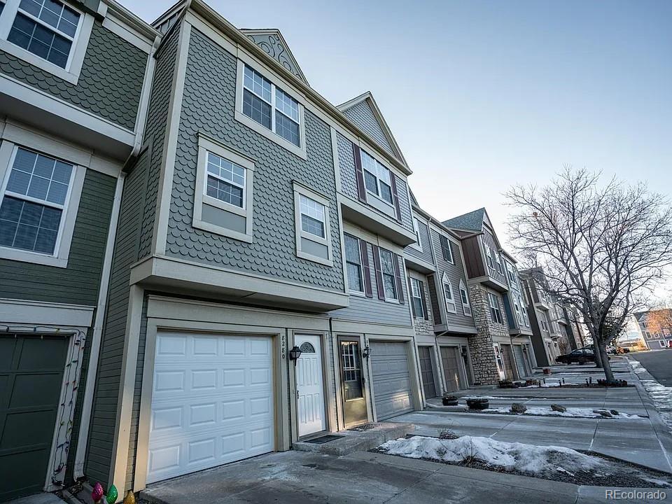 a front view of a house