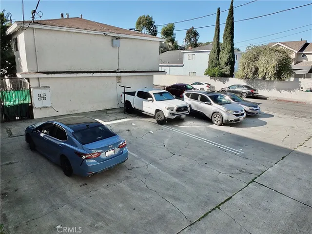 a car parked in a parking lot