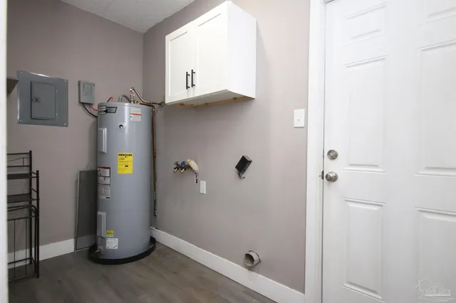 a view of water heater room