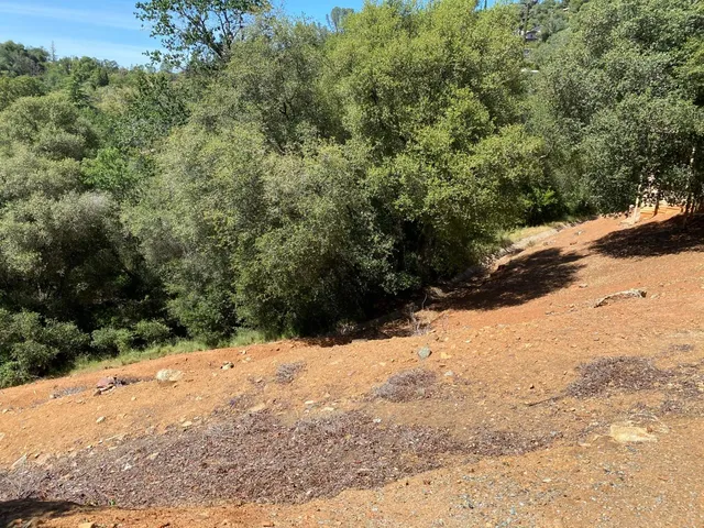 a view of a snow on the road