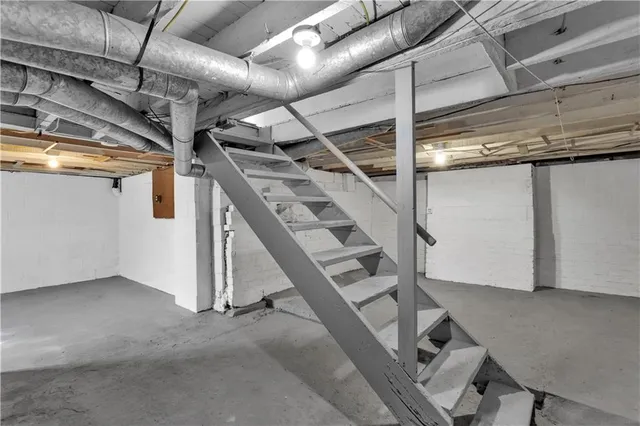 a view of an empty room