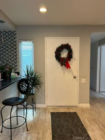 a glass door