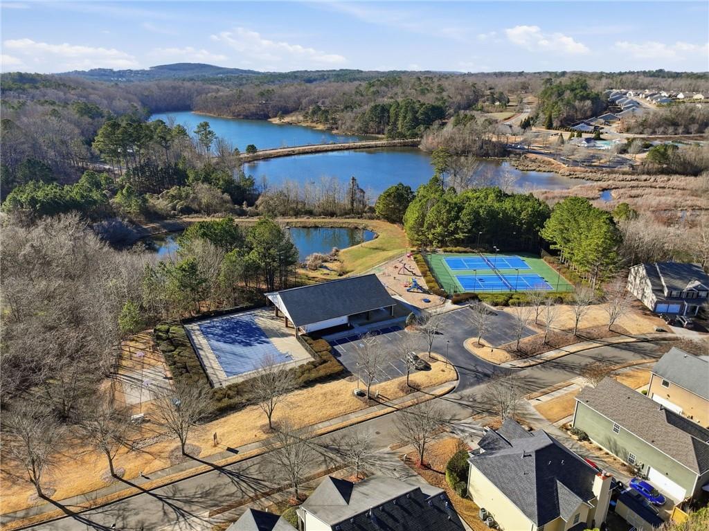 515 Sunset Street Canton, GA 30114 - Photo 59 of 64 an aerial view of a house with a garden