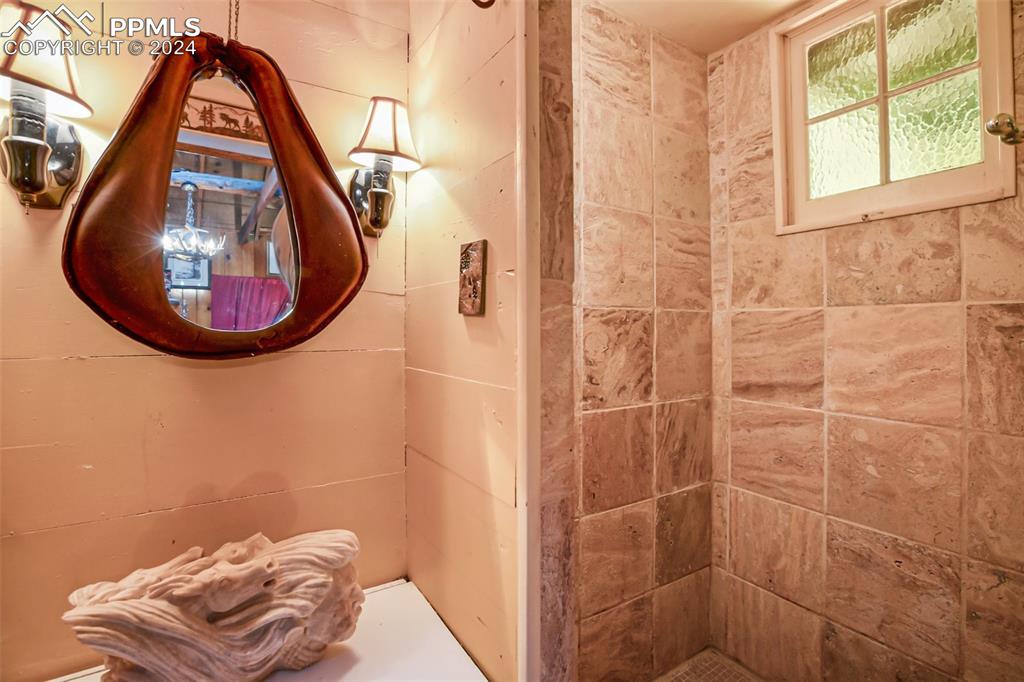 6015 Sioux Trail Cascade, CO 80809 - Photo 34 of 50 a bathroom with a sink and a mirror