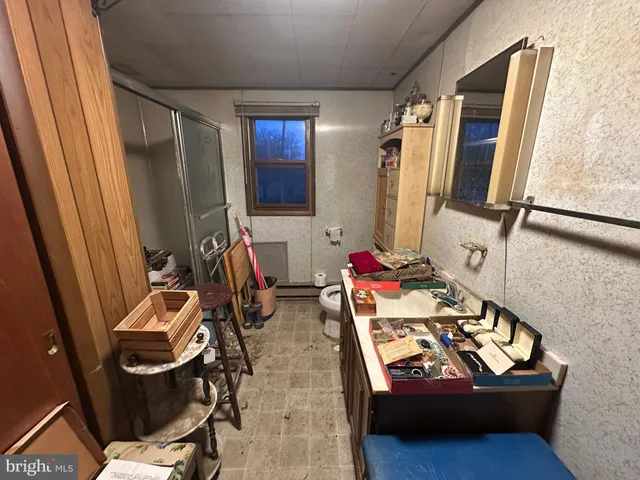 a view of store room with racks