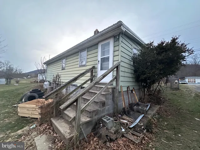 a view of a house with a patio