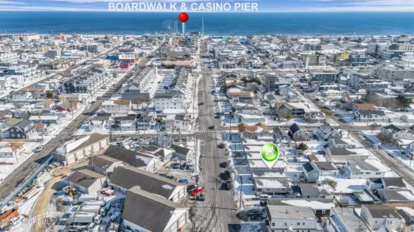 an aerial view of a city