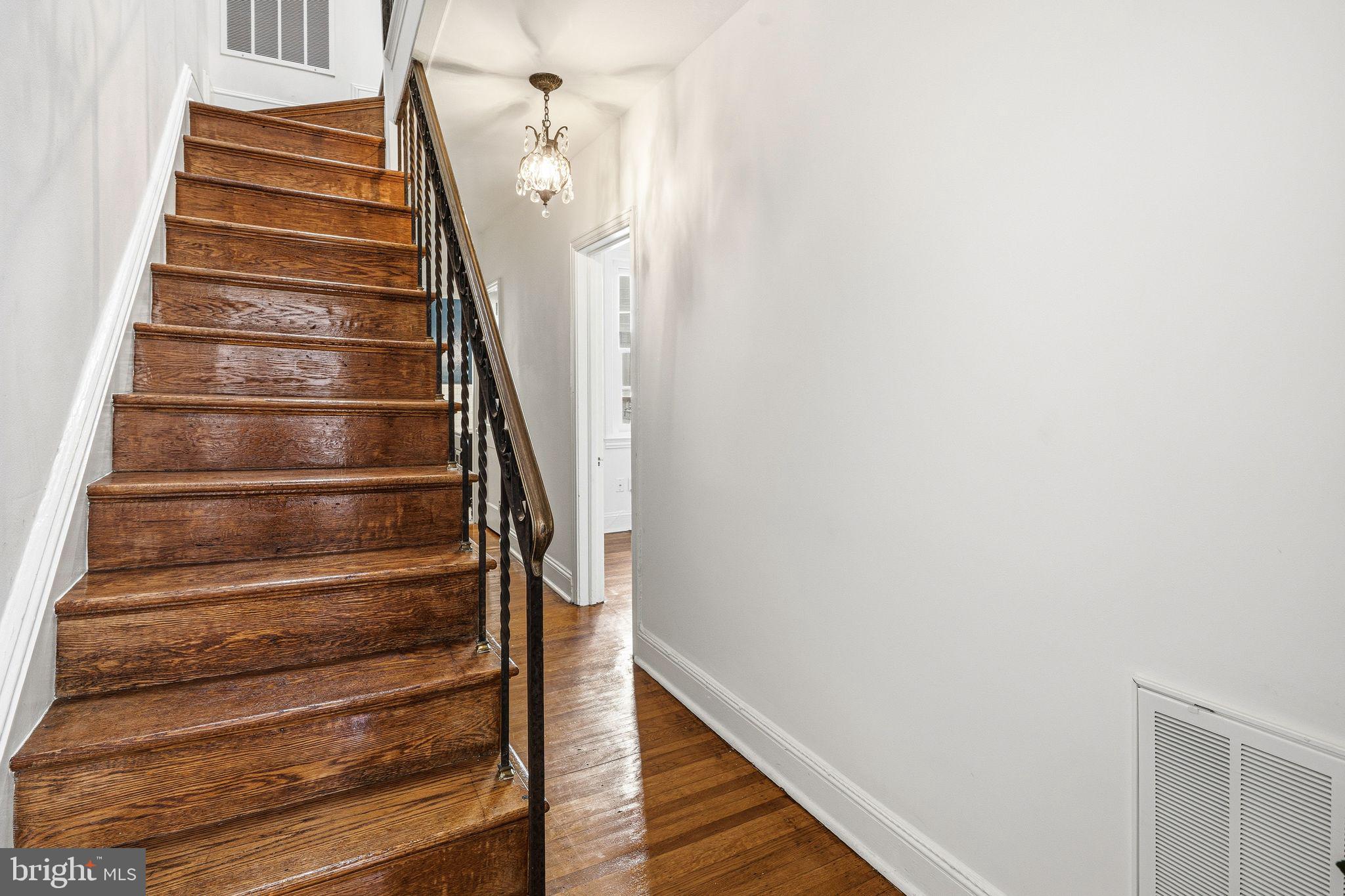 2139 St James Place Philadelphia, PA 19103 - Photo 23 of 44 Second Floor Staircase to Third Floor