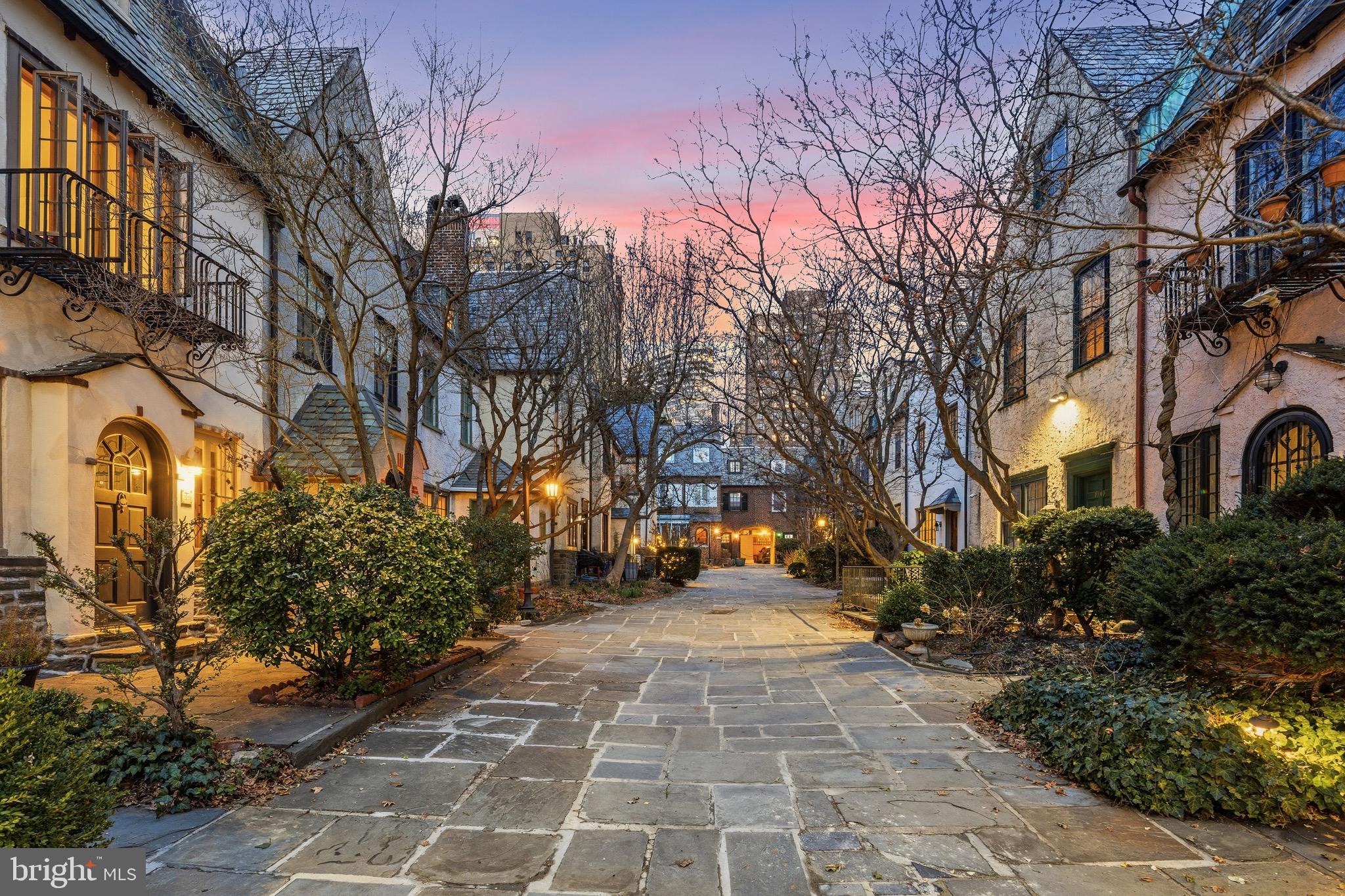 2139 St James Place Philadelphia, PA 19103 - Photo 4 of 44 Twilight Courtyard View