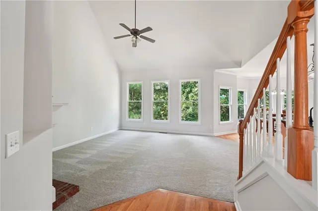 a view of an entryway with staircase