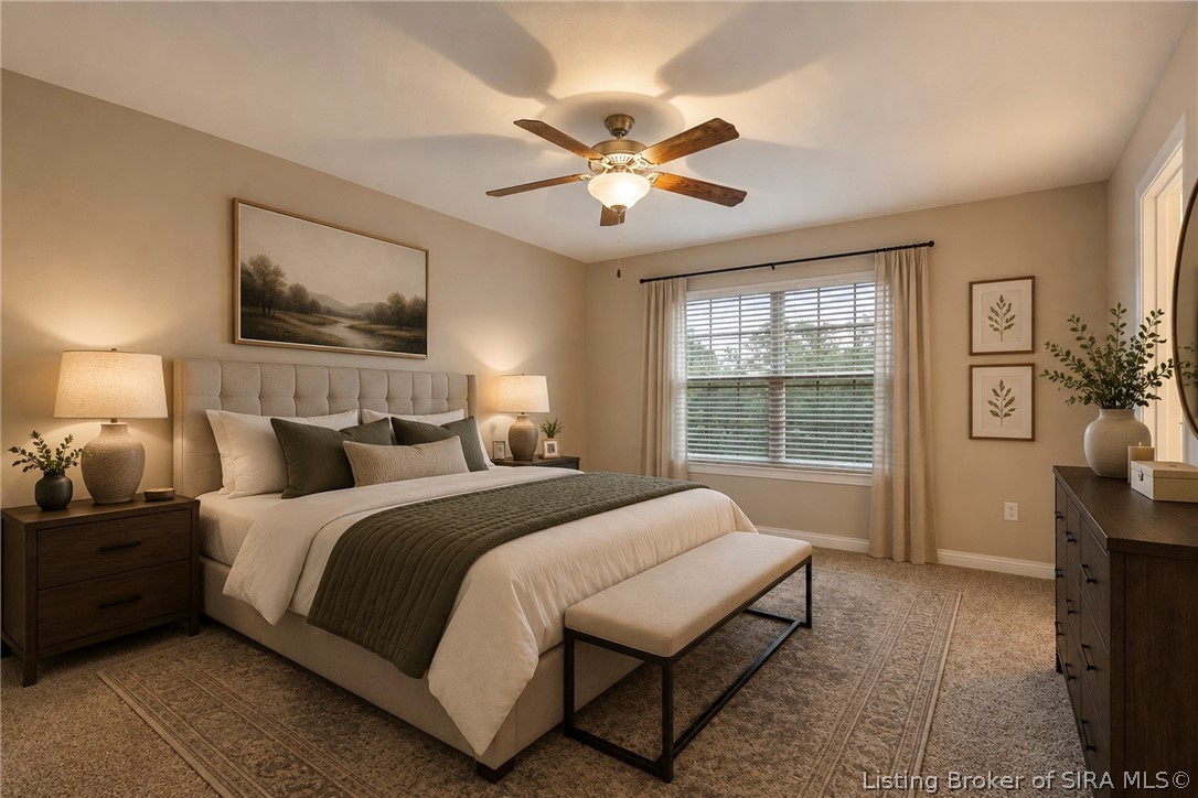 611 Knob Hill Road New Albany, IN 47150 - Photo 20 of 37 virtually Staged Owner's Suite