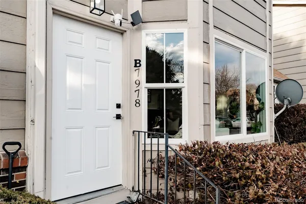 a view of a entryway door front of house