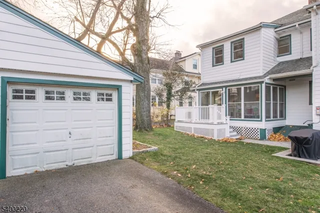 a house view with a garden space