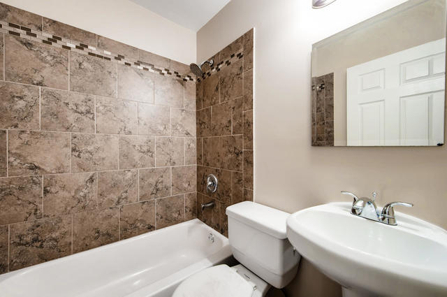 473 North Spring Street Elgin, IL 60120 - Photo 15 of 16 a bathroom with a sink toilet and shower