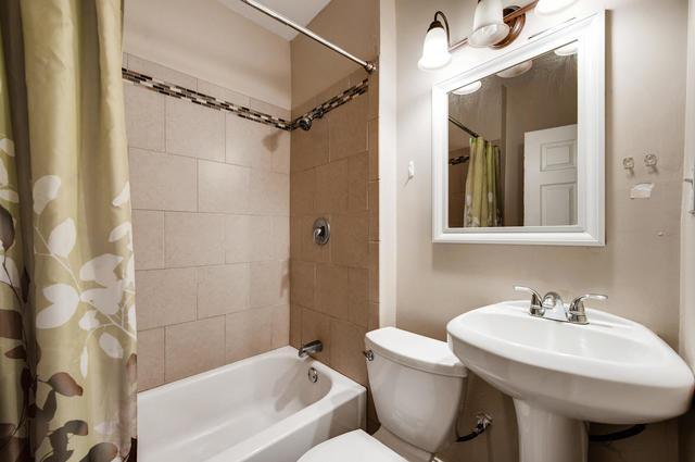 473 North Spring Street Elgin, IL 60120 - Photo 8 of 16 a bathroom with a sink a toilet and shower