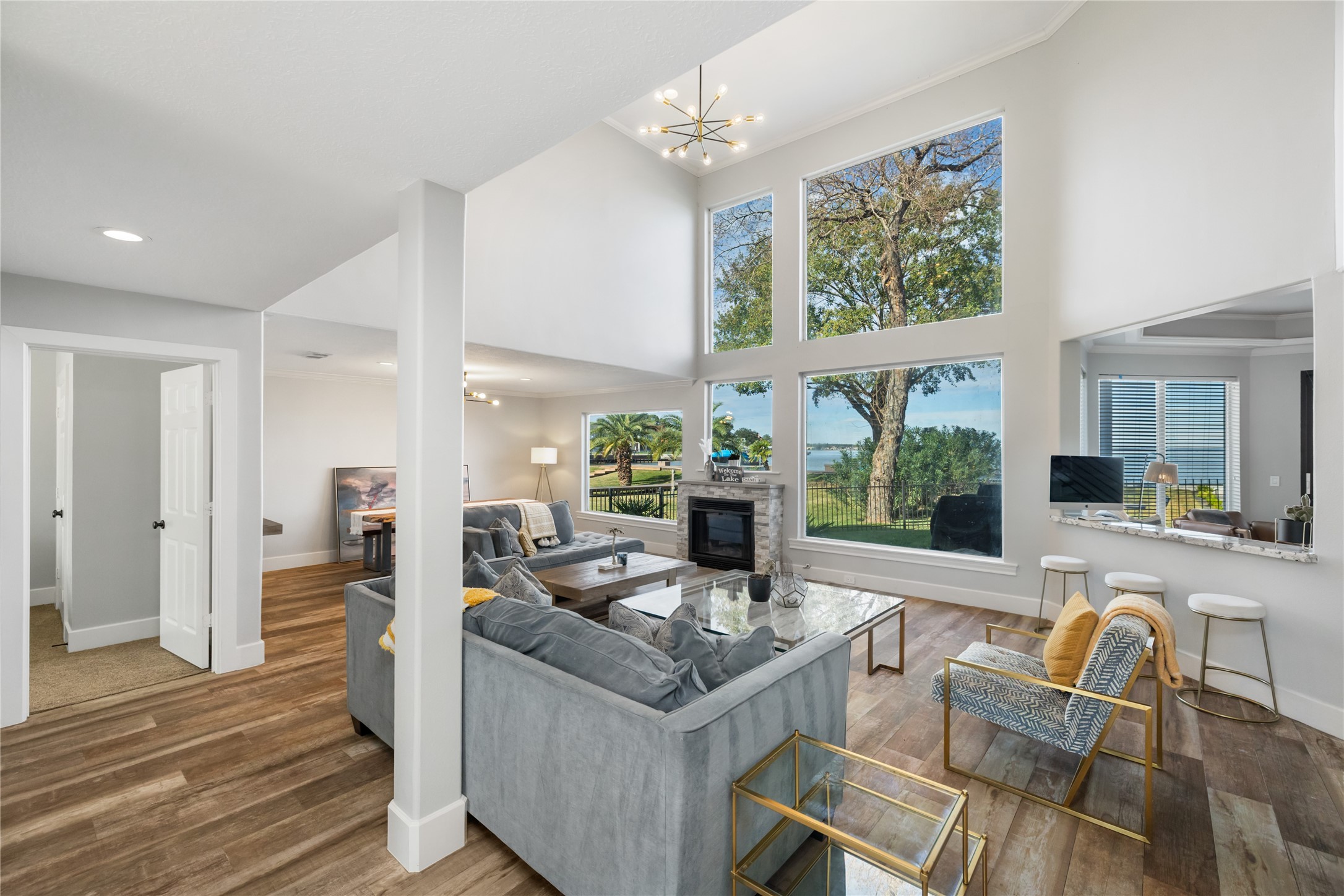 11706 Edgewater Court Montgomery, TX 77356 - Photo 14 of 50 Lake view from formal living room