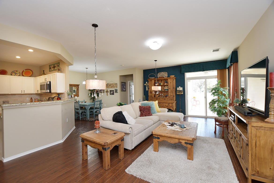 212 Bonham Loop Georgetown, TX 78633 - Photo 7 of 21 The heart of this home is the open living/dining/kitchen area.