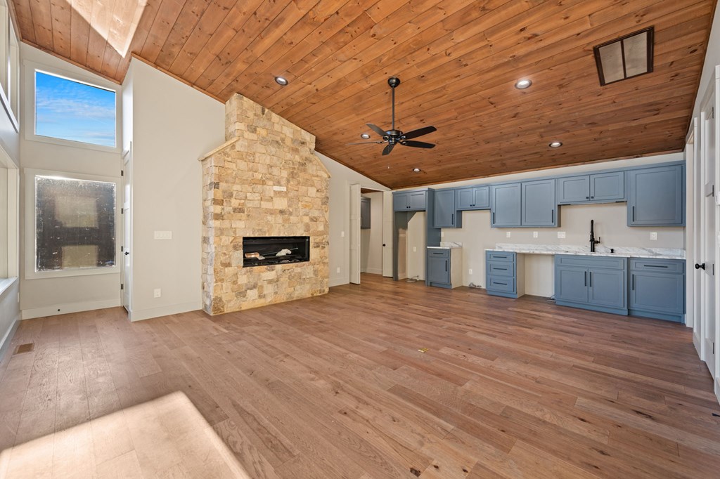 770 Fish Hook Point Blue Ridge, GA 30513 - Photo 77 of 96 3 Car Garage + Apartment, Garage Apartment Living Room w/ Bedroom, Full Bath, Kitchen, & Laundry