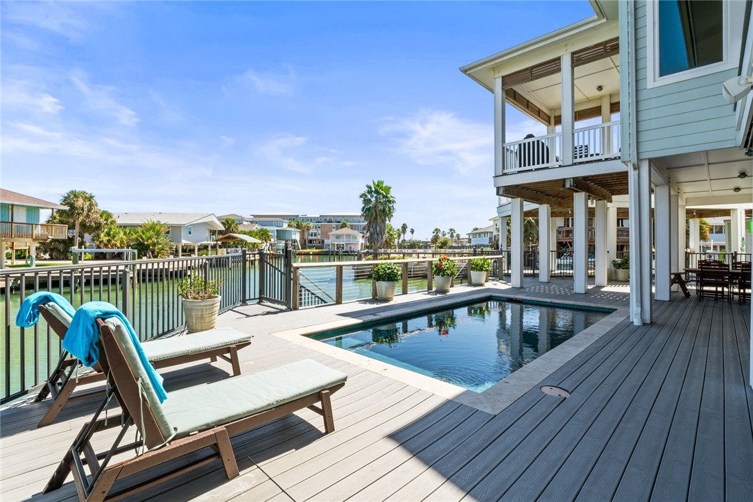 1024 Private Road East Port Aransas, TX 78373 - Photo 33 of 40 a view of a patio with swimming pool