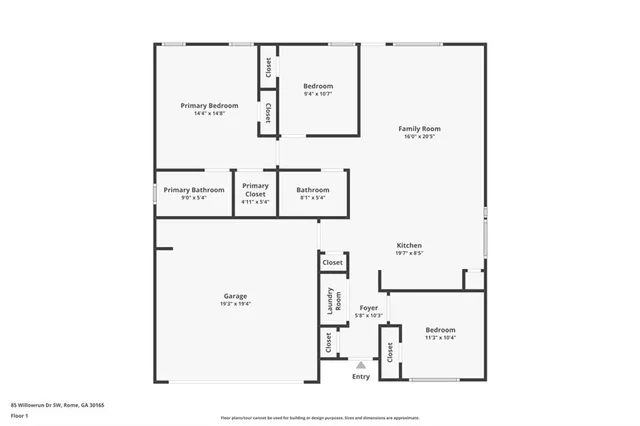 $254,000 | 85 Willowrun Drive, Rome, GA 30165