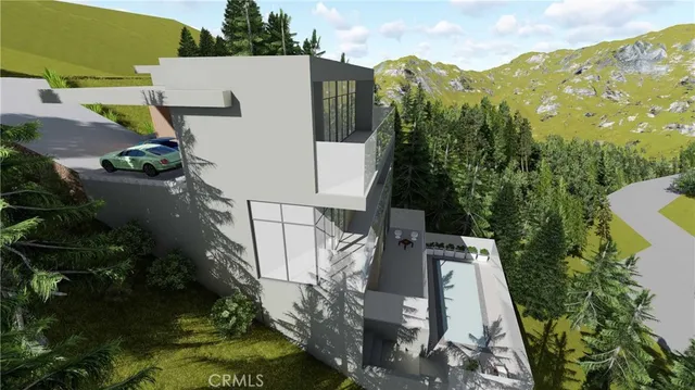 a view of a house with pool