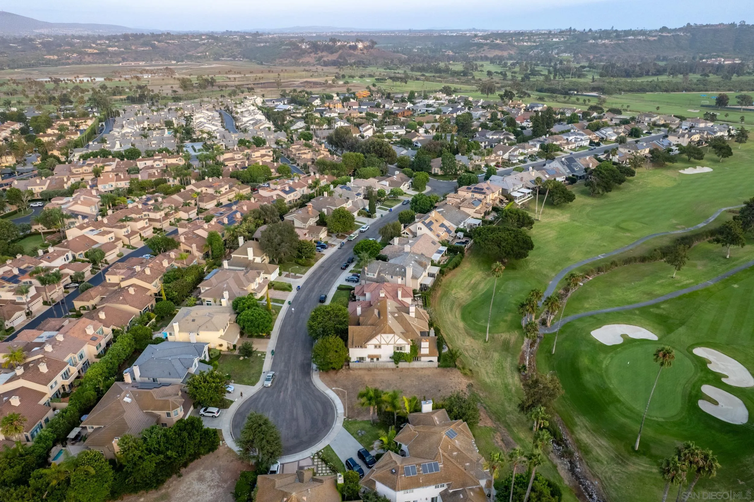 16056 Avenida Calma Rancho Santa Fe, CA 92091 - Photo 46 of 51 an aerial view of a city with lots of residential buildings