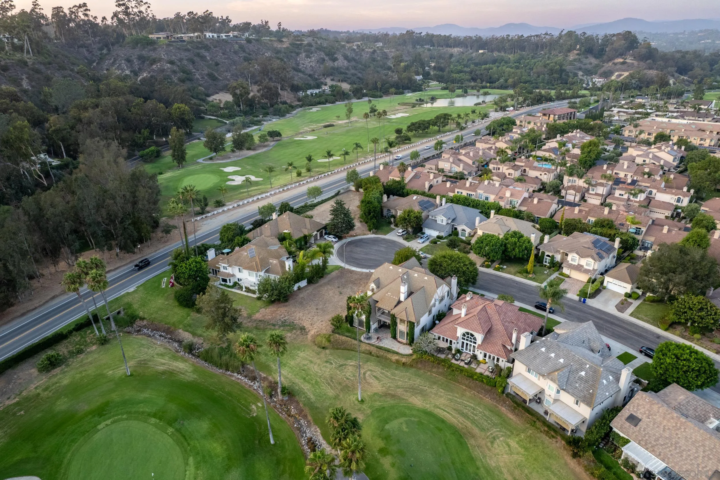 16056 Avenida Calma Rancho Santa Fe, CA 92091 - Photo 47 of 51 an aerial view of residential houses with outdoor space and river