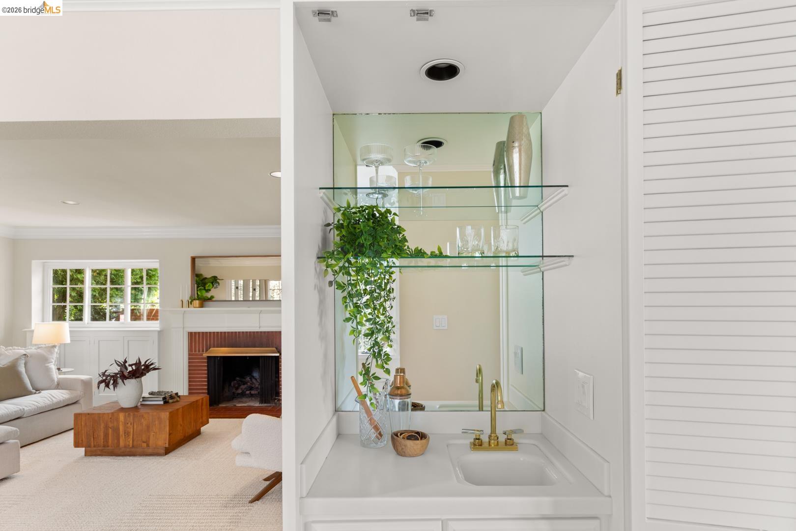 1123 Park Hills Road Berkeley, CA 94708 - Photo 11 of 47 a living room with furniture and a fireplace