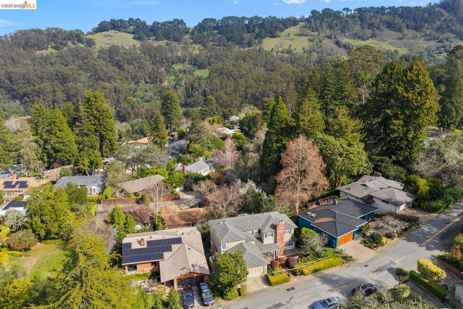 1123 Park Hills Road Berkeley, CA 94708 - Photo 46 of 47 an aerial view of residential houses with outdoor space