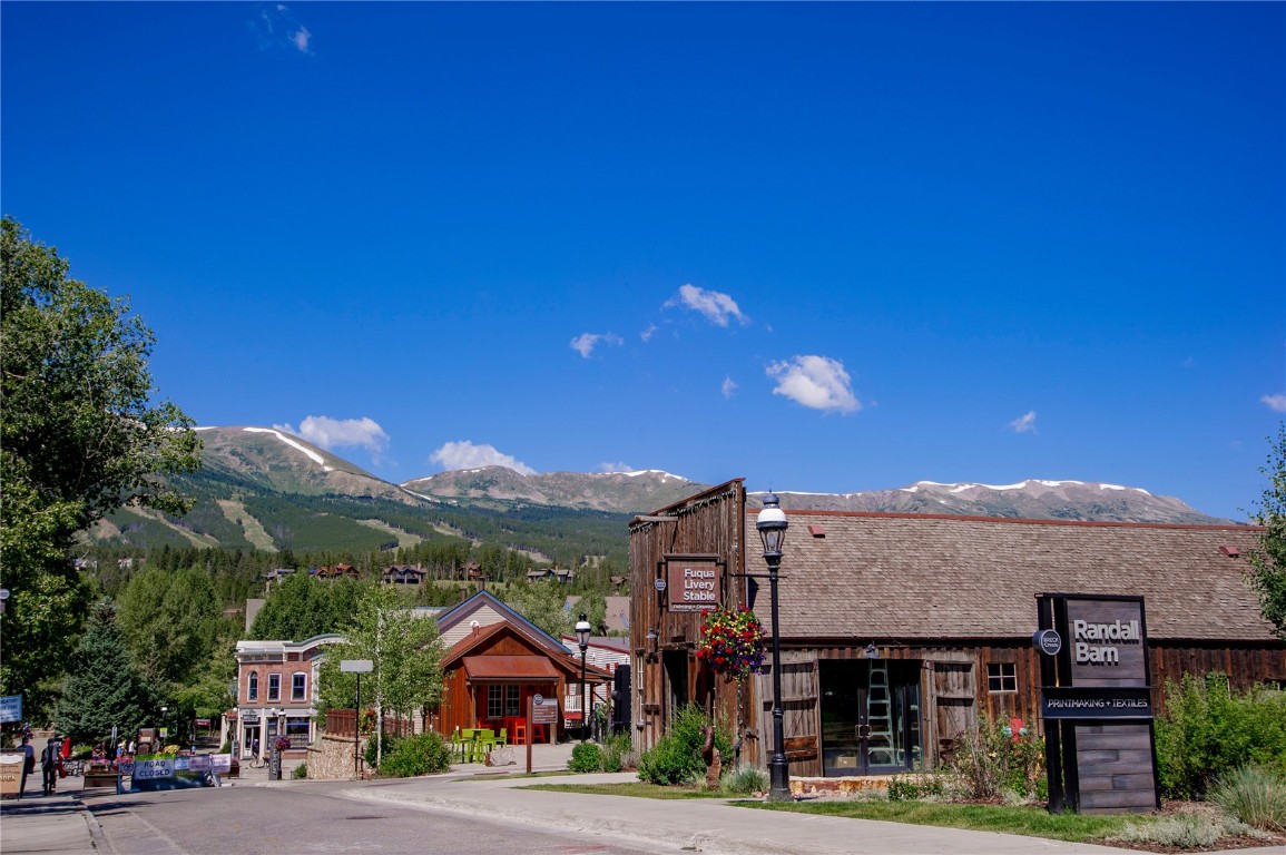 847 Airport Road, Unit 12 Breckenridge, CO 80424 - Photo 28 of 32 a view of a town with big house and large trees