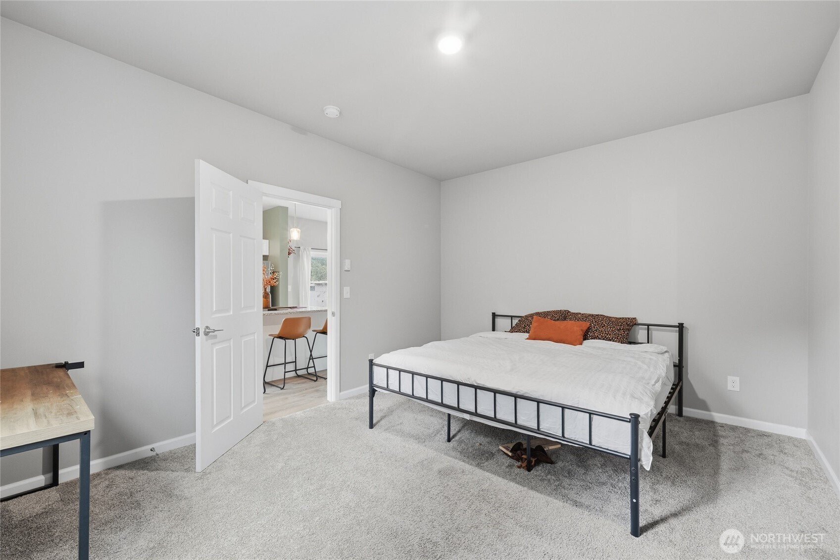 8470 Golden Valley Drive Maple Falls, WA 98266 - Photo 16 of 30 a room with a bed and a table in it