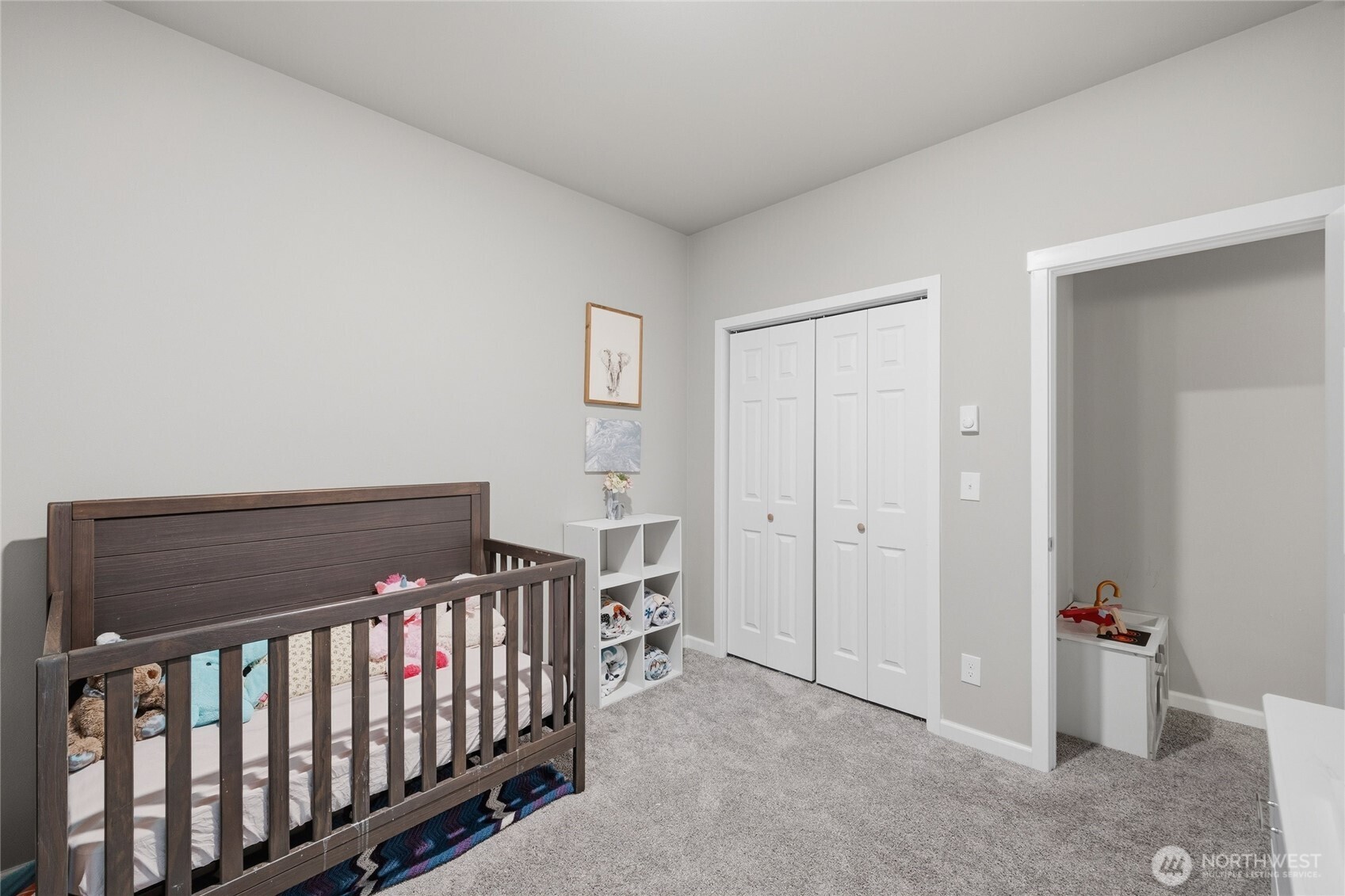 8470 Golden Valley Drive Maple Falls, WA 98266 - Photo 25 of 30 a bedroom with a bed and wooden floor