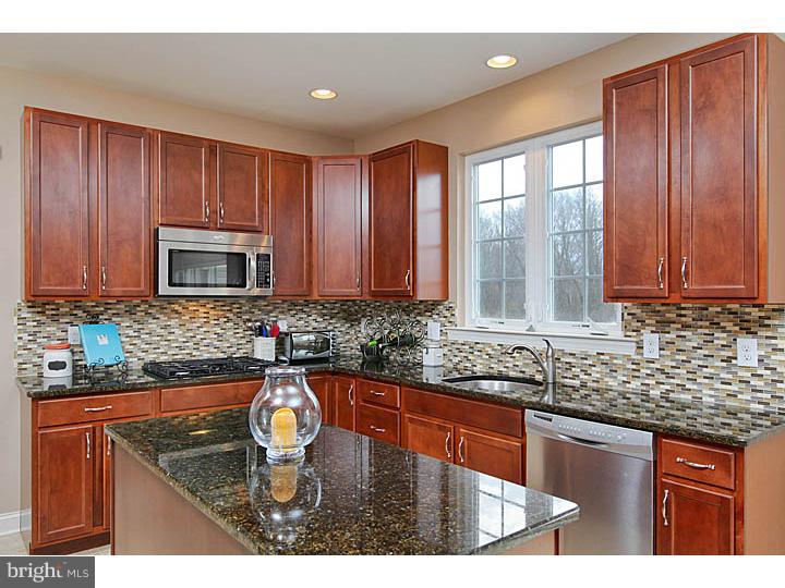 830 Derius Drive Mickleton, NJ 08056 - Photo 12 of 24 a kitchen with kitchen island granite countertop a sink stove and cabinets