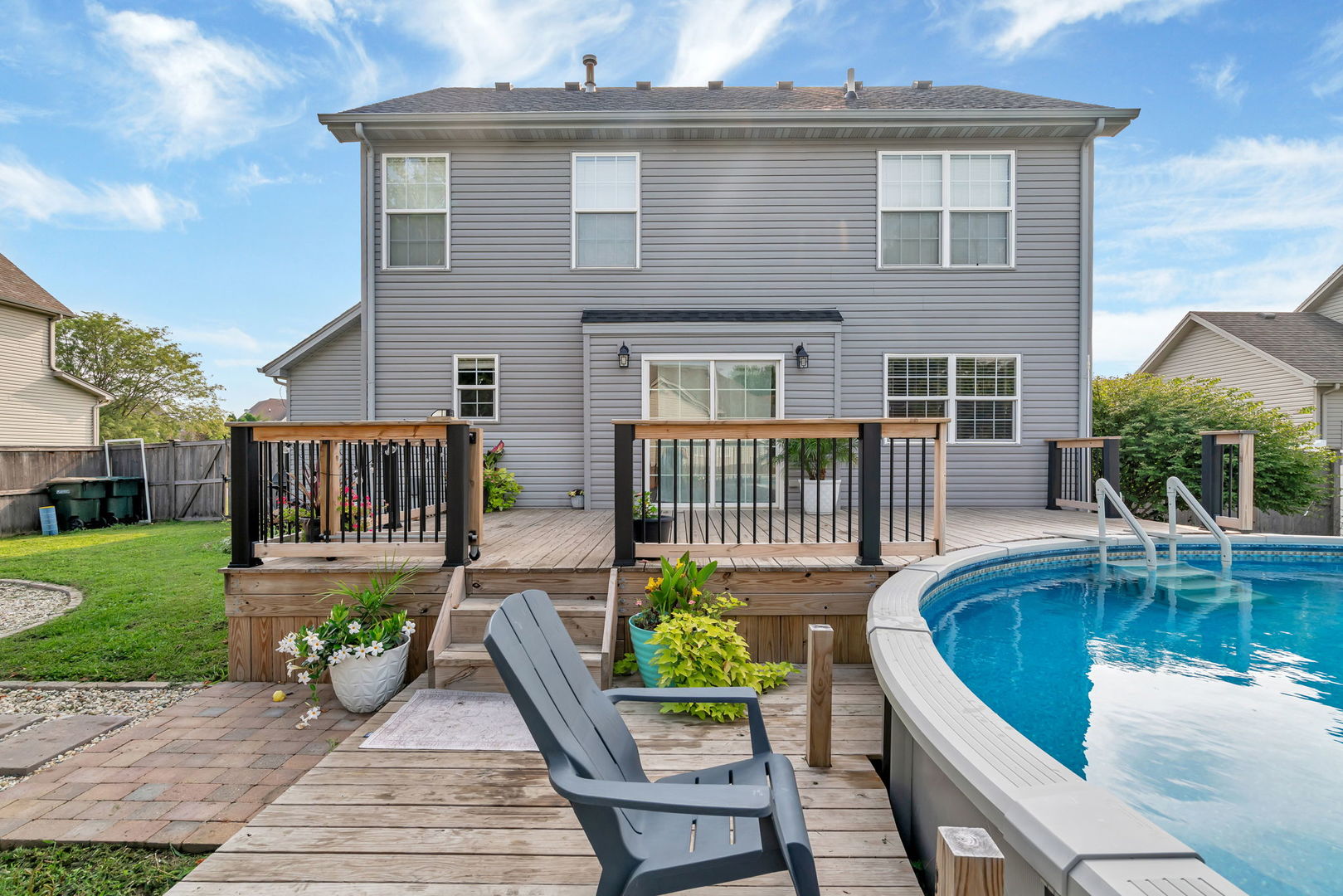 1110 Sandstone Drive Diamond, IL 60416 - Photo 37 of 49 a view of a house with backyard and sitting area